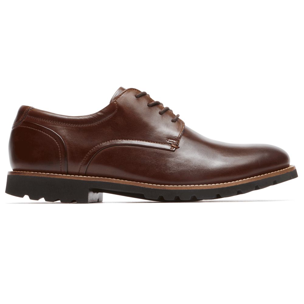 Rockport Men's Sharp & Ready Colben Oxfords - Brown - USA (4201UYKRS)